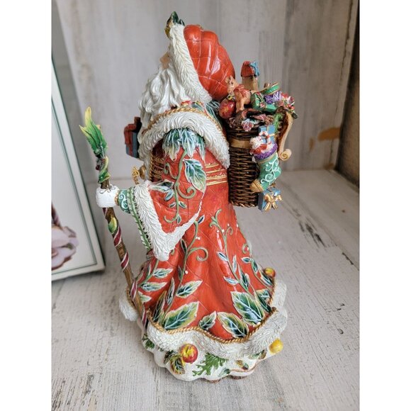 Fitz Floyd music box Enchanted holiday santa claus xmas - Picture 6 of 6